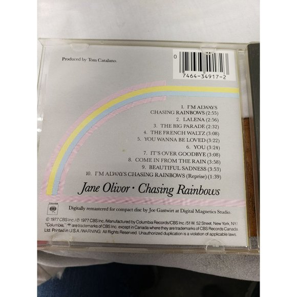 Chasing Rainbows - Audio CD By Jane‎ Olivor - VERY GOOD - Picture 2 of 6